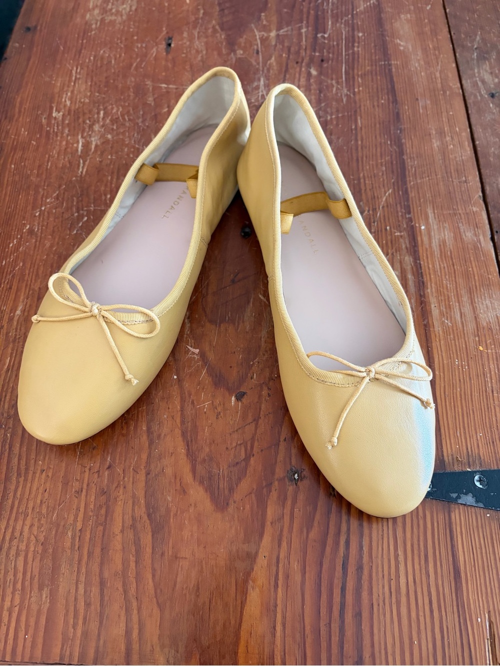 Loeffler Randall Yellow Bow Ballet Flats - Picture 3 of 9